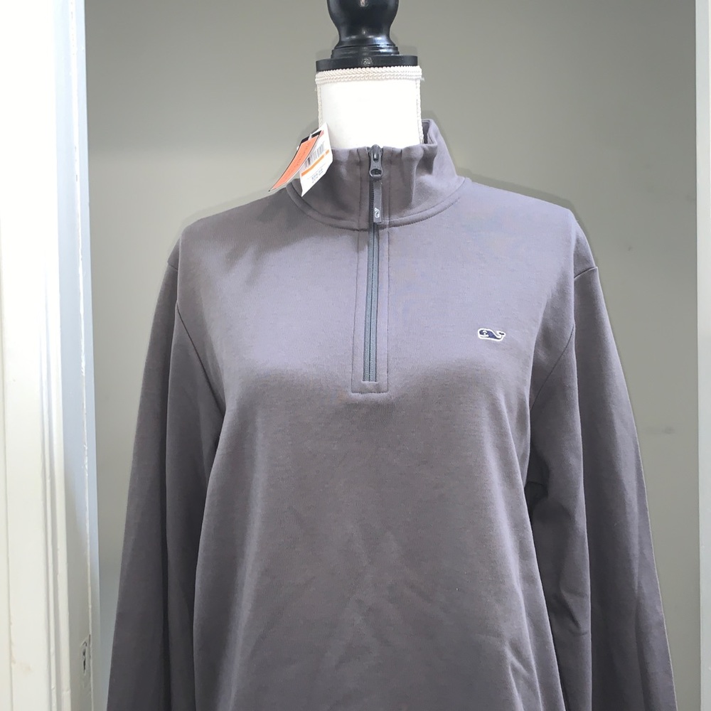 Vineyard vines small long sleeve pullover sweater gray NWT